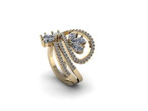 mücevher yüzük takı platin lüks parlayan değerli altın nişan gem moda Gümüş yazdırılabilir elmas parmak sterling parlak güzellik yüzüğü ruby 3d print model - Mito3D