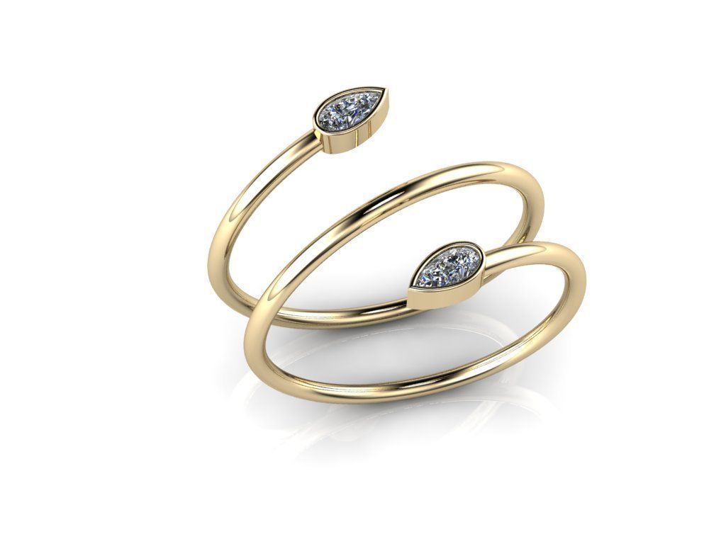 jewelry ring rings gold silver shine cad chrome platinum shining glazed steel disjunct metallic isolated printable sterling jewel gem illuminator 3D print model - Mito3D