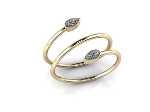 jewelry ring rings gold silver shine cad chrome platinum shining glazed steel disjunct metallic isolated printable sterling jewel gem illuminator 3d print model - Mito3D