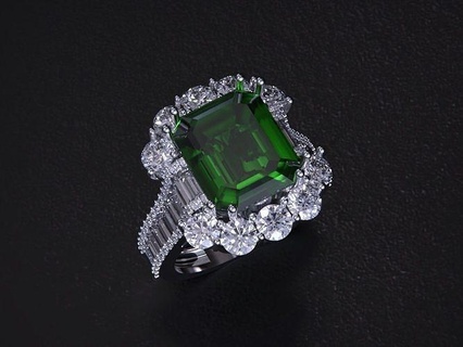 bijoux bague anneaux diamant mariage engagement bijou argent Jaune or Rose blanc luxe imprimable brillant femme 3d print model - Mito3D