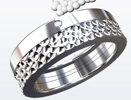joalheria anel design joias diamante jóias argolas 3d print model - Mito3D