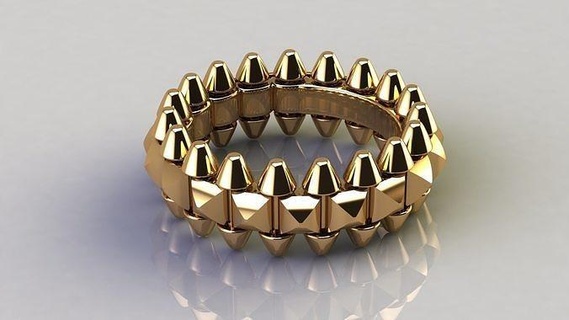 gioielleria squillare anelli oro gioiello 3d print model - Mito3D