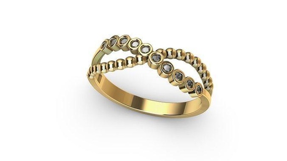 joalheria anel joalheria jóias ouro anel brinco diamante brilhante Estrela david judeu judaico imprimível Casamento noivado homem humano moda mão argolas 3d print model - Mito3D