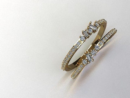 gioielleria squillare oro argento stampabile diamante gioiello gemma moda anello d'argento womenring amante freering freejewelry ringjewelry anelli 3d print model - Mito3D
