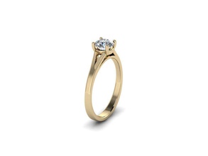 bijoux bague le platine de luxe shining or l'engagement mariage pendentif isolées l'anneau imprimable en diamant la livre sterling doigt anneau mode brillant gem d'argent beauté les anneaux 3d print model - Mito3D