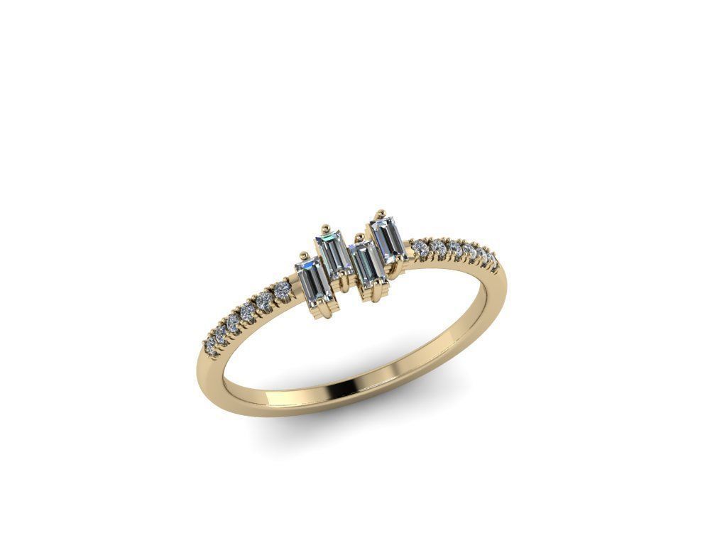 bijoux bague de l'anneau or d'argent le diamant imprimable joyau l'engagement gem mariage la livre sterling brillant en platine collier d'impression mode beauté solitaire les anneaux 3D print model - Mito3D