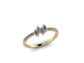 mücevher yüzük altın takı Gümüş elmas yazdırılabilir nişan gem düğün sterling parlak platin kolye baskı moda güzellik solitaire 3d print model - Mito3D