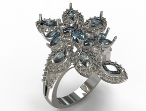 jewelry ring jewellery jewelri rings rin gold silver diamond jewel gem brilliant 3dprinting 3d printing perfect modern zbrush fashion 3d print model - Mito3D
