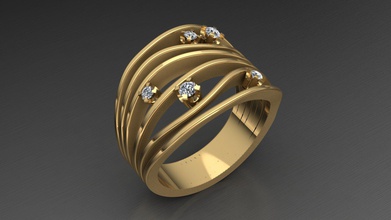 jewelry ring jewel rhino rhinoceros diamond gemstone jewellery gold gem wedding fashion beauty necklace engagement brillant new rings 3d print model - Mito3D