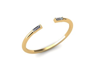 bijoux bague de l'anneau d'argent le diamant imprimable joyau l'engagement gem mariage cad la livre sterling en blanc platine brillant anneau mode or beauté d'impression les anneaux 3d print model - Mito3D