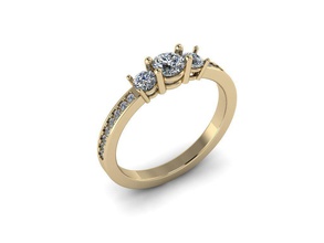 jewelry ring platinum luxury precious shining engagement gold wedding gem silver printable brilliant diamond sterling fashion jewel car rings 3d print model - Mito3D
