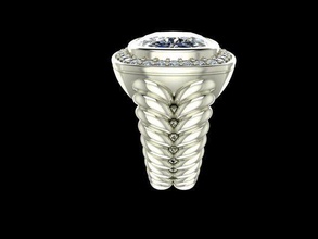 gioielleria squillare david yurman anelli gemma oro nozze diamante argento lusso moda 3d print model - Mito3D
