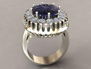 jewelry ring david yurman gem gold wedding diamond luxury printable woven ruby brilliant beauty jewellery fashion apparel platinum diamant precious brillant rings 3d print model - Mito3D