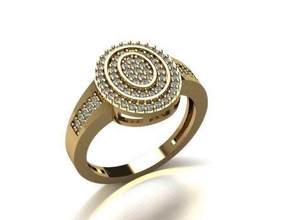 schmuck ring gold silber druckbar ringe diamant juwel engagement mode 3djewelry freejewelry freering schmuckring 3d print model - Mito3D