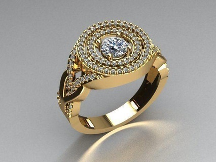 joyería joya anillo oro plata imprimible anillos diamante compromiso Moda 3djewelry joyeria gratis freering 3d print model - Mito3D