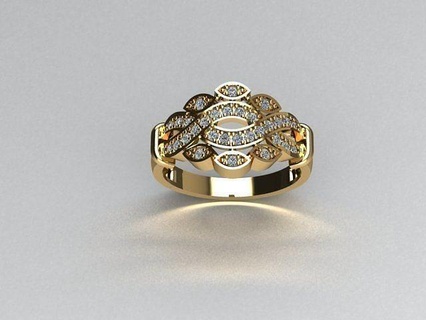 Schmuck Ring Gold Silber druckbar Ringe Diamant Juwel Mode ringfrei schmuckfrei freejewelry RingeSchmuck silberfrei Silberring 3d print model - Mito3D