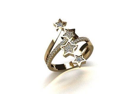 jewelry ring gold silver printable rings diamond jewel jewellery gem fashion jewelryring 3djewelry freejewelry freering freerings ringjewelry 3d print model - Mito3D