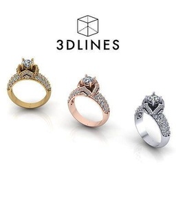 bijoux bague 0 70 ct diamant luxe platine conception art or imprimable argent anneaux bijou mode gemme designer mariage engagement brillant 3d print model - Mito3D