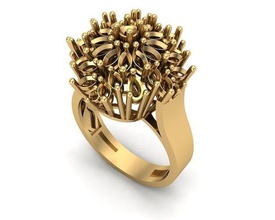 jewelry ring 015 gold silver printable jewel jewellery gem wedding engagem diamond cad fashion beauty necklace brilliant pendant brillant rings 3d print model - Mito3D