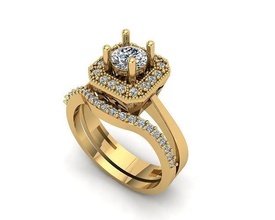 jewelry ring 016 gold silver printable jewel jewellery gem wedding engagem diamond cad fashion beauty necklace brilliant pendant brillant rings 3d print model - Mito3D