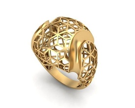 joyería joya anillo 030 oro plata imprimible Boda enganchar diamante canalla Moda belleza collar brillante colgante pendiente anillos 3d print model - Mito3D