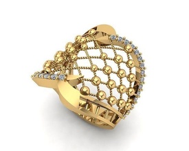 Schmuck Ring 035 Gold Silber druckbar Juwel Hochzeit engagem Diamant cad Mode Schönheit Halskette brillant Anhänger Ringe 3d print model - Mito3D