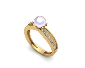 gioielleria squillare 046 oro argento stampabile gioiello gemma nozze engagement diamante cad moda bellezza collana brillante pendente anelli 3d print model - Mito3D