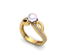 takı yüzük 047 altın gümüş yazdırılabilir mücevher düğün angagem elmas cad moda güzellik kolye parlak yüzükler 3d print model - Mito3D