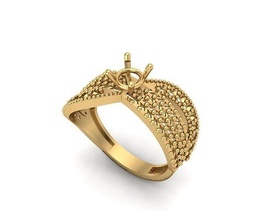 jewelry ring 057 gold silver printable jewel jewellery gem wedding engagem diamond cad fashion beauty necklace brilliant pendant brillant rings 3d print model - Mito3D