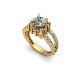 joalheria anel 074 ouro prata imprimível jóia jóias gema Casamento engagem diamante cafajeste beleza colar brilhante pingente argolas solitário 3d print model - Mito3D