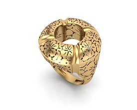 joyería joya anillo 106 oro plata imprimible Boda enganchar diamante canalla belleza collar brillante colgante pendiente anillos solitario 3d print model - Mito3D