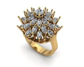 bijoux bague 131 or argent imprimable bijou gemme mariage engagem diamant goujat beauté Collier brillant pendentif anneaux solitaire 3d print model - Mito3D