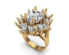 Schmuck Ring 135 Anhänger Gold Diamant Mode Schönheit Juwel brillant Panther Halskette Silber Beleuchtung Weiß Licht Lampe Sterling Ohrringe Ringe 3d print model - Mito3D