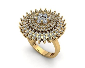 bijoux bague 138 or argent imprimable bijou gemme mariage engagem diamant goujat beauté Collier brillant pendentif anneaux solitaire 3d print model - Mito3D
