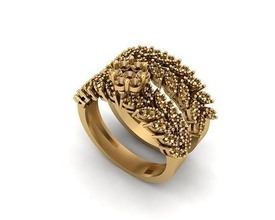 joyería joya anillo 166 oro diamante moda belleza brillante plata encendiendo blanco ligero libra esterlina anillos 3d print model - Mito3D