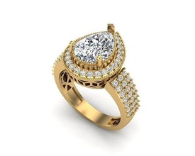 bijoux bague 189 pendentif or diamant mode beauté gemme brillant panthère Collier argent éclairage blanc lumière lampe sterling anneaux 3d print model - Mito3D