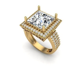 bijoux bague 192 pendentif or diamant mode beauté gemme brillant panthère Collier argent éclairage blanc lumière lampe sterling anneaux 3d print model - Mito3D
