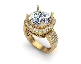 bijoux bague 193 pendentif or diamant mode beauté gemme brillant panthère Collier argent éclairage blanc lumière lampe sterling anneaux 3d print model - Mito3D