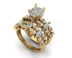 joyería joya anillo 195 colgante pendiente oro diamante Moda belleza brillante pantera collar plata Encendiendo blanco ligero lámpara libra esterlina anillos 3d print model - Mito3D