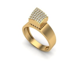 joyería joya anillo 207 colgante pendiente oro diamante Moda belleza brillante pantera collar plata Encendiendo blanco ligero lámpara libra esterlina anillos 3d print model - Mito3D
