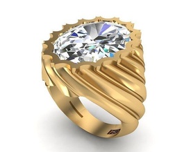 schmuck ring 219 gold diamant mode schönheit juwel brillant silber beleuchtung weiß licht sterling ringe 3d print model - Mito3D