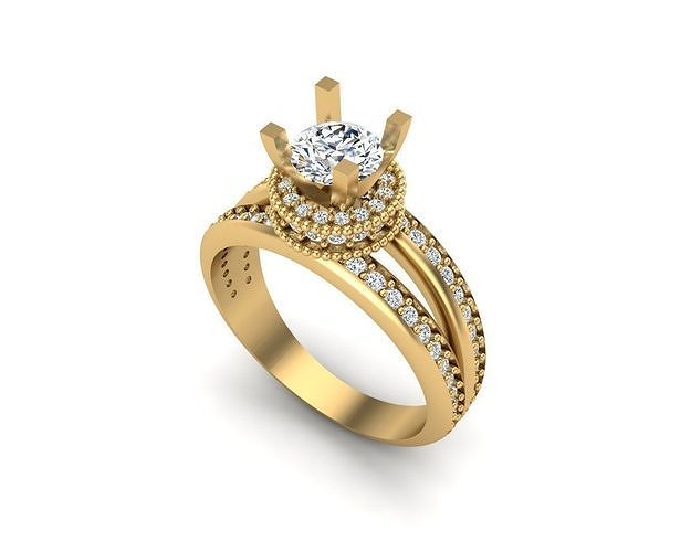 joyería joya anillo 237 colgante pendiente oro diamante Moda belleza brillante pantera collar plata Encendiendo blanco ligero lámpara libra esterlina anillos 3D print model - Mito3D