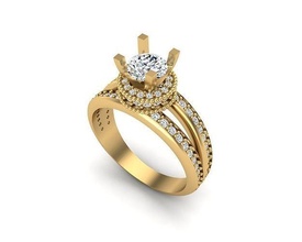 joyería joya anillo 237 colgante pendiente oro diamante Moda belleza brillante pantera collar plata Encendiendo blanco ligero lámpara libra esterlina anillos 3d print model - Mito3D