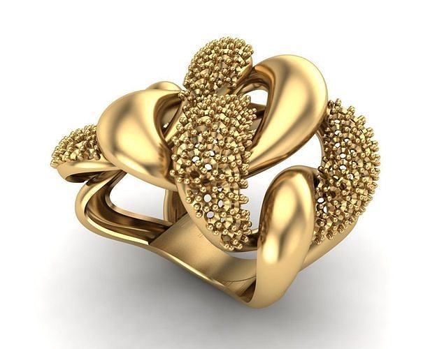 joyería joya anillo 238 oro diamante moda belleza brillante plata encendiendo blanco ligero libra esterlina anillos 3D print model - Mito3D