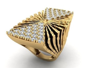 joyería joya anillo 245 colgante pendiente oro diamante Moda belleza brillante pantera collar plata Encendiendo blanco ligero lámpara libra esterlina anillos 3d print model - Mito3D