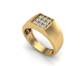 joyería joya anillo 318 colgante pendiente oro diamante Moda belleza brillante pantera collar plata Encendiendo blanco ligero lámpara libra esterlina anillos 3d print model - Mito3D