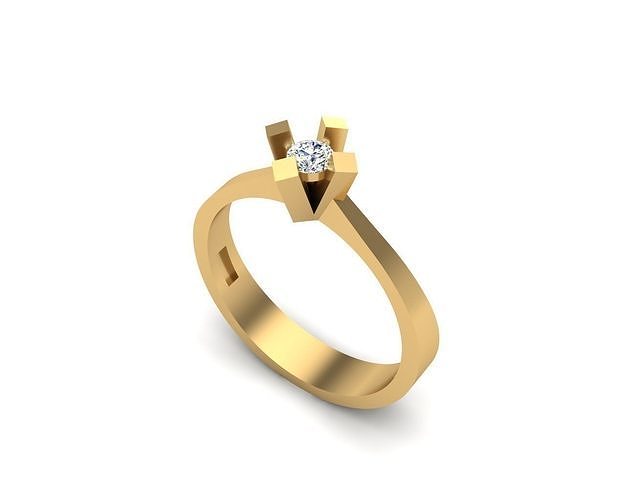 schmuck ring 319 gold diamant mode schönheit juwel brillant silber beleuchtung weiß sterling ringe 3D print model - Mito3D