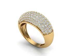 gioielleria squillare 320 oro diamante moda bellezza gemma brillante argento illuminazione bianca sterlina anelli 3d print model - Mito3D
