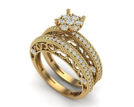 Schmuck Ring 329 Anhänger Gold Diamant Mode Schönheit Juwel brillant Panther Halskette Silber Beleuchtung Weiß Licht Lampe Sterling Ringe 3d print model - Mito3D