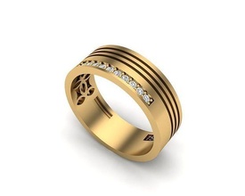 takı yüzük 335 altın elmas mücevher moda güzellik parlak gümüş aydınlatma beyaz ışık sterlin yüzükler 3d print model - Mito3D